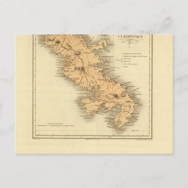 Martinique Postkarte (Vorderseite)