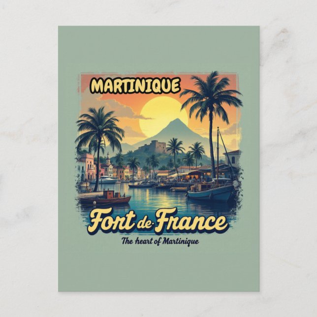 MARTINIQUE POSTKARTE (Vorderseite)