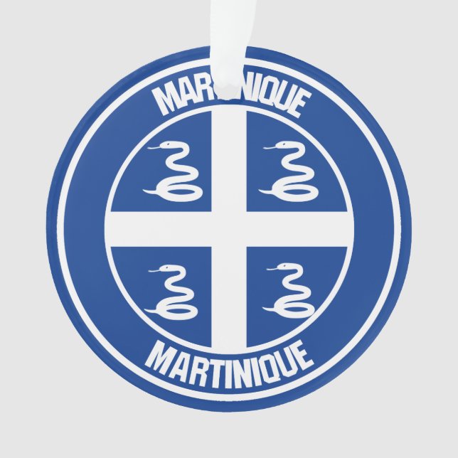Martinique Round Emblem Ornament (Vorderseite)