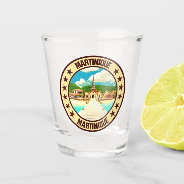 Martinique Schnapsglas (Vorderseite)