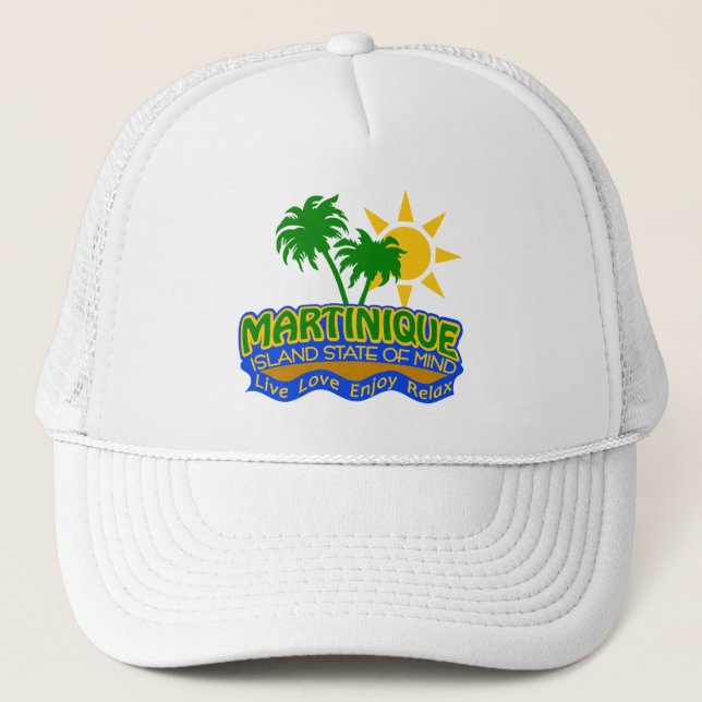 Martinique-Staat des Sinneshutes - wählen Sie Truckerkappe (Vorderseite)