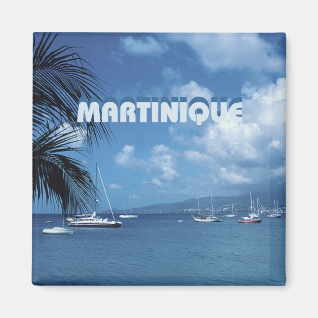 Martinique Travel Foto Souvenir Kühlschrankmagnete Magnet (Vorne)