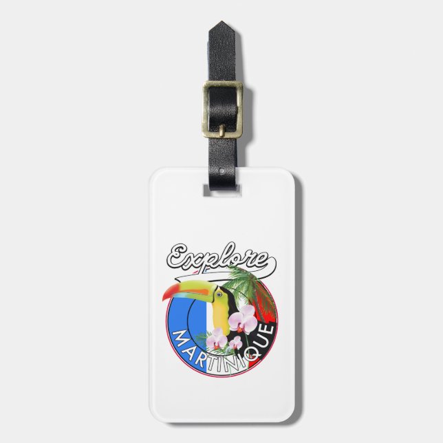 Martinique Travel-Logo Gepäckanhänger (Vorderseite vertikal)