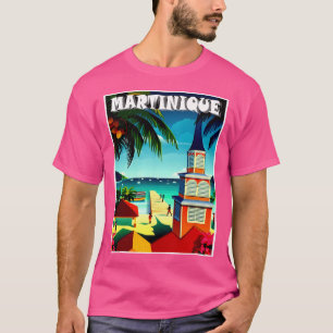 Martinique Vintage Reise zu den Inseln Werbung T-Shirt