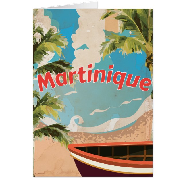 Martinique Vintager Urlaub Poster (Vorne)