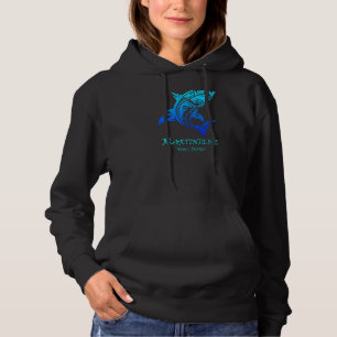 Martinique West Indies Vintag Retro Tribal Shark Hoodie