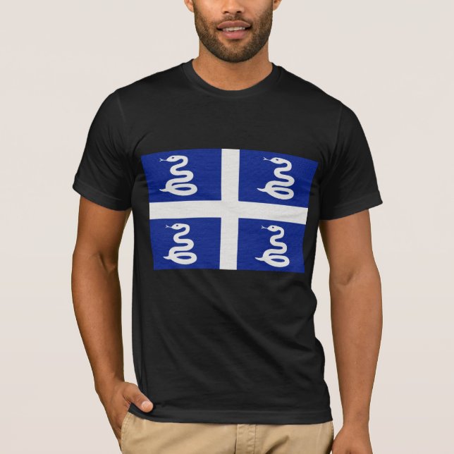 Martiniques Flagge T-Shirt (Vorderseite)