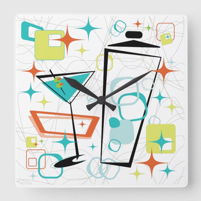 Martinis A Go-Go Horloge (Recto)