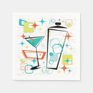 Martinis ein Gehen-Gehen Cocktail-Servietten Serviette