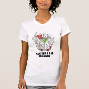 Martinis & schlechte Entscheidungen Teufel-Cocktai T-Shirt