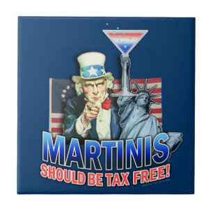 Martinis sollten steuerfrei sein Untersetzerfliese Fliese