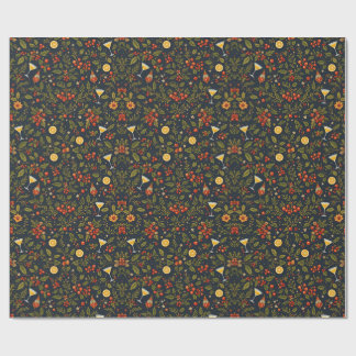 Martinis und Botanicals Holiday Wrapping Paper Geschenkpapier