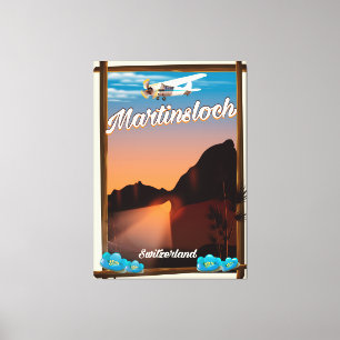Martinsloch Schweiz Reiseplakat Leinwanddruck