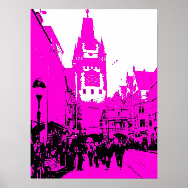 martinstor freiburg pink poster (Vorne)