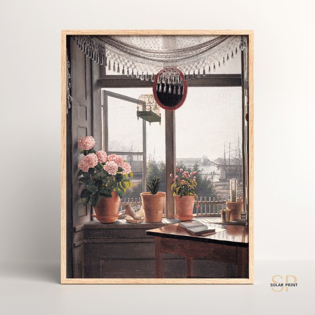 Martinus Rorbye View aus dem Fensterschmerz des Kü Poster (Von Creator hochgeladen)