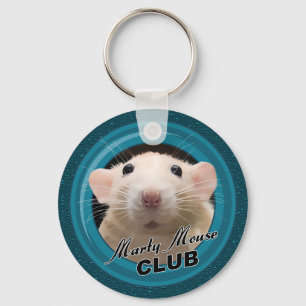 Marty Mouse Club Button-Schlüsselanhänger Schlüsselanhänger
