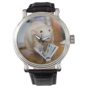 Marty Mouse I Liebe zum Lesen Armbanduhr