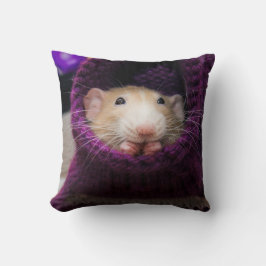 Marty Mouse Purple Sock Coussin