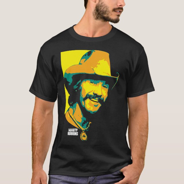 Marty Robbins. Martin David Robinson. Amerikanerin T-Shirt (Vorderseite)