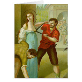 Martyre de St. Agatha (M 03) Carte de voeux vierge