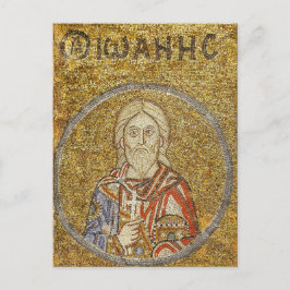 Märtyrer von Sebaste John Byzantine Mosaic Icon Postkarte