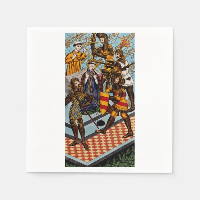 Martyrium des Heiligen Thomas von Canterbury Serviette (Vorderseite)