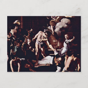 Martyrium des Hl. Matthäus von Michelangelo Merisi Postkarte