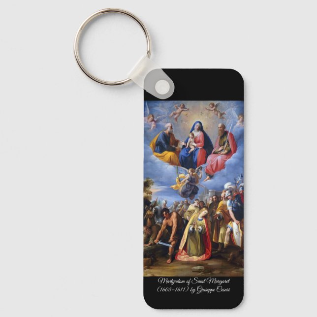 Martyrium Saint Margaret Schlüsselanhänger (Vorderseite)