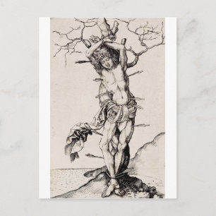 Martyrium Saint Sebastian von Martin Schongauer Postkarte