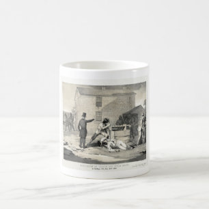 Martyrium von Joseph- u. Hiram-Smith in Kaffeetasse
