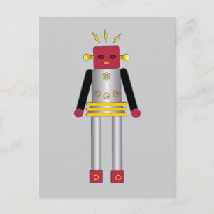Martzkins Boy Robot Postcard © 2012 M. Martz Postkarte