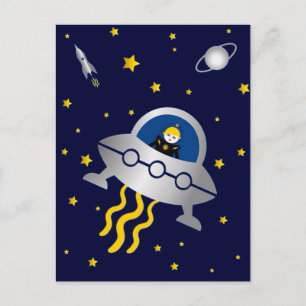 Martzkins In Outer Space Postcard © 2012 M. Martz Postkarte