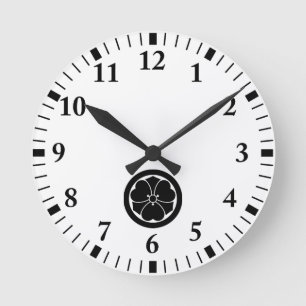 Maru B Runde Wanduhr