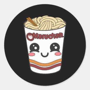 Maruchan Ra Noodle Cup Face Runder Aufkleber
