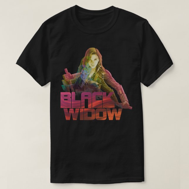 Marvel Black Widow Stacked Portrait Logo Pullover  (Design vorne)
