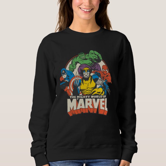 Marvel Comics Die Mighty Welt von Marvel Klassiker Sweatshirt (Vorderseite)