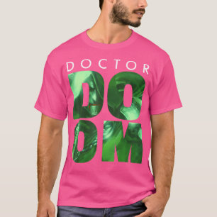 Marvel Doctor Doom große gestapelte Portrait Fill T-Shirt