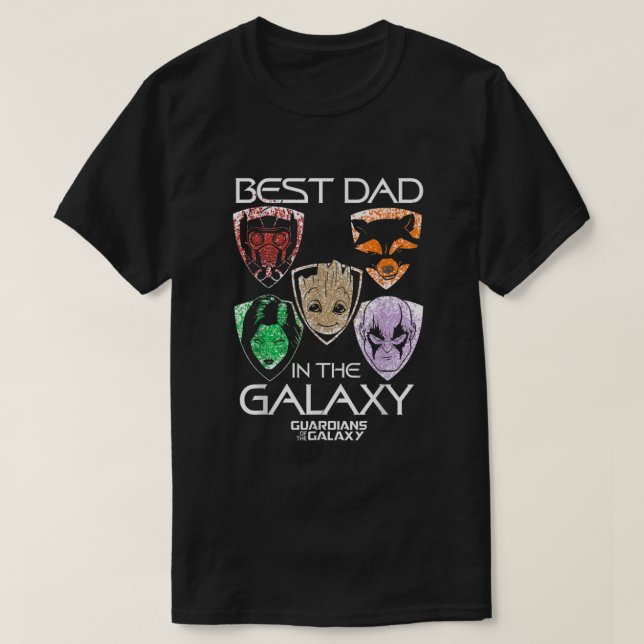 Marvel Guardians Best Vater Vathers Day Graphic T-Shirt (Design vorne)