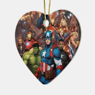 Marvel Heart Keramik Ornament