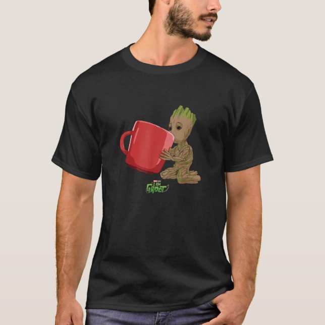 Marvel I Am Groot Big Red Mug Groot Poster  T-Shirt (Vorderseite)