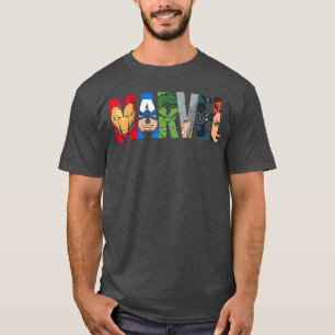 Marvel Logo Avengers Superhelden Junge T-Shirt