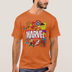 Marvel Sketch Retro T-Shirt