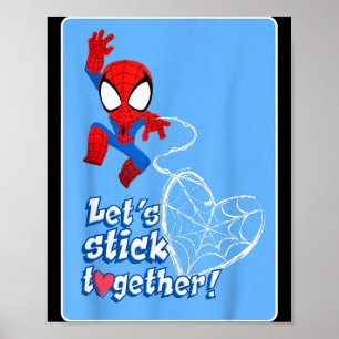 Marvel Spider-man Lass uns zusammenhalten Valentin Poster