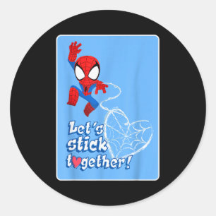 Marvel Spider-man Lasst uns zusammenhalten Valenti Runder Aufkleber