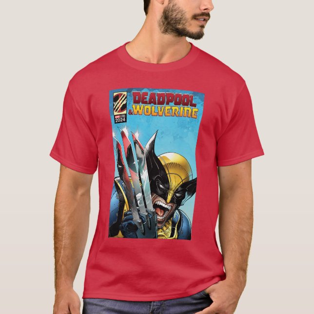 Marvel Studios Deadpool Wolverine Comic Cover Homa T-Shirt (Vorderseite)