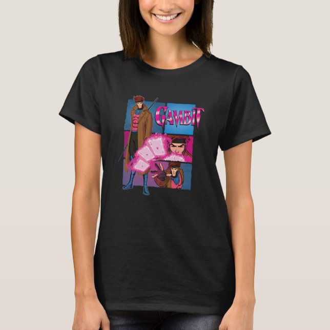Marvel Studios X-Men u201997 Gambit Card Throw Act T-Shirt (Vorderseite)
