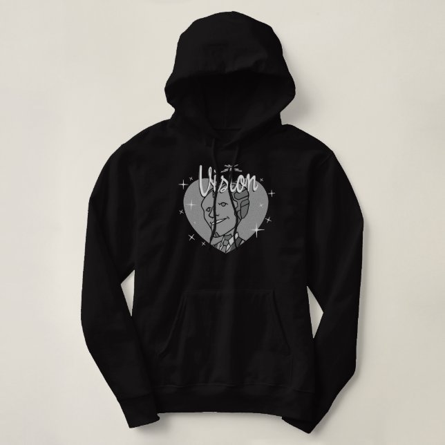 Marvel WandaVision Herzstück Retro 60er Sweatshi Hoodie (Design vorne)