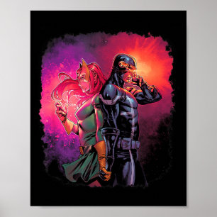 Marvel X-men Cyclops & Jean Grey Variante Valen Poster