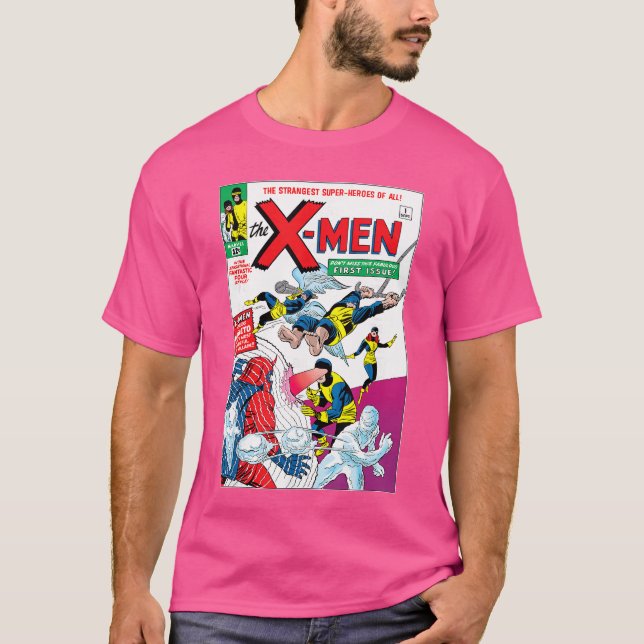 Marvel XMen First Comic Book Appearance Cover Vint T-Shirt (Vorderseite)