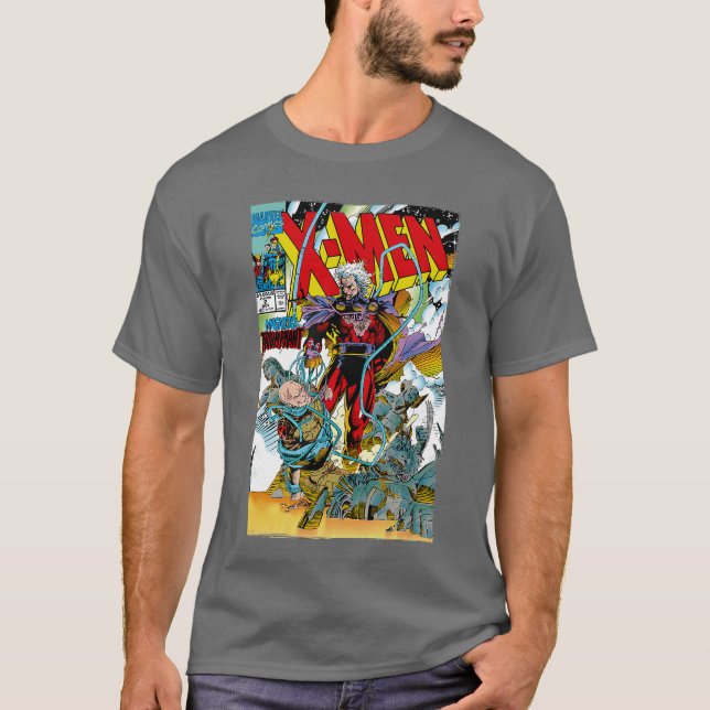 Marvel XMen Magnetoriumphant Retro Comic Cover vin T-Shirt (Vorderseite)